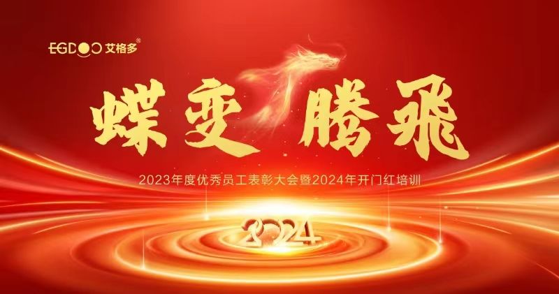 蝶變、騰飛——艾格多集團2023年度優(yōu)秀員工表彰大會暨2024年開門紅培訓(xùn)成功召開